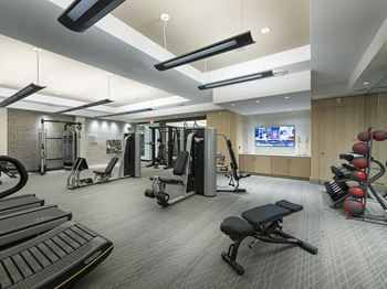 24-Hour fitness center with technogym cardio & strength equipment